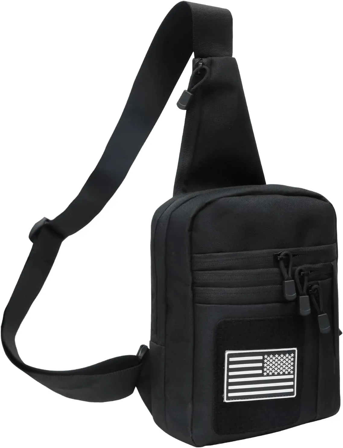 Tactical Sling Bag Concealed Carry Bag for Men, Small Tactical Crossbody Bags with CCW Holder EDC Military Shoulder Bags for Men - Black