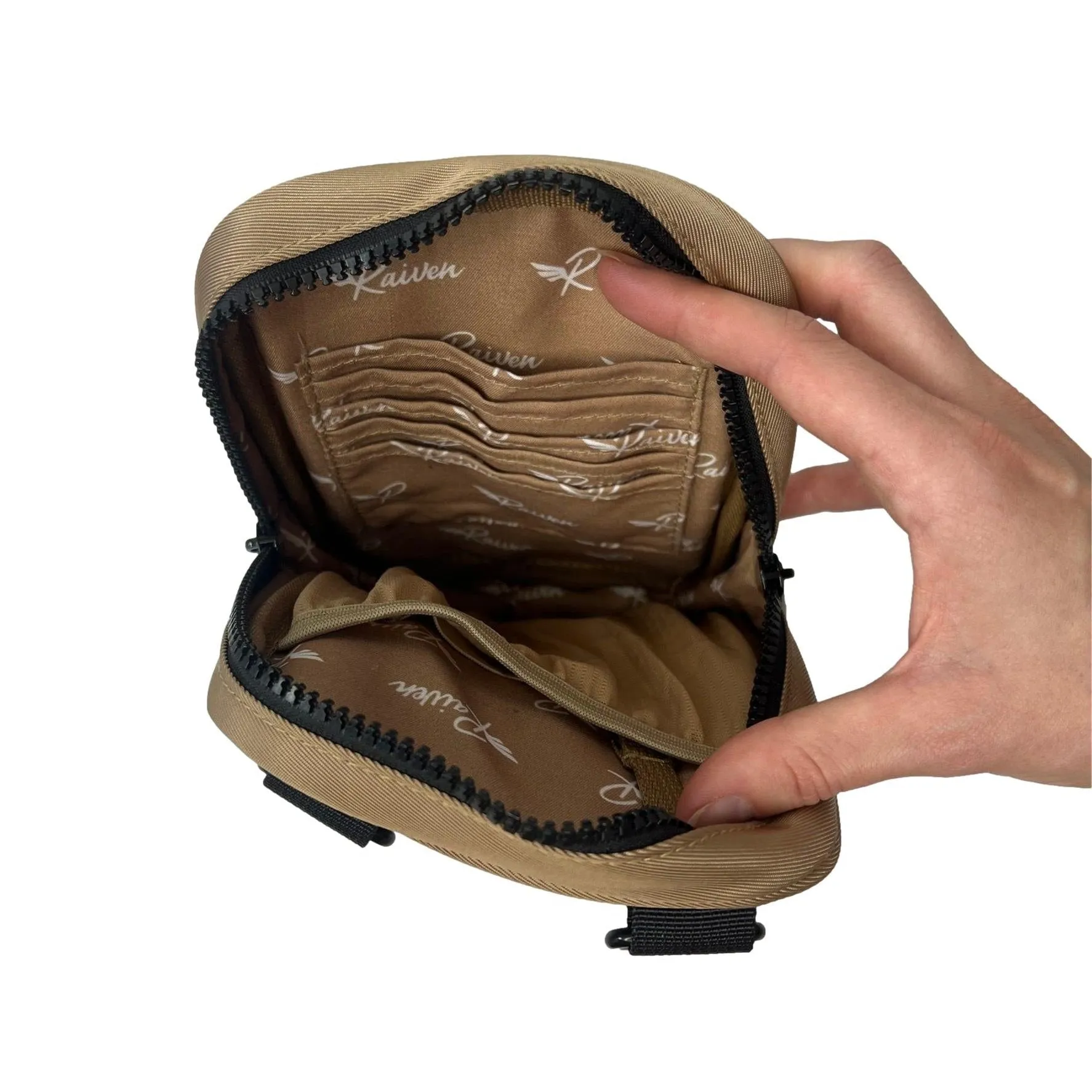 Tan Crossbody Bag With Tumbler Belt