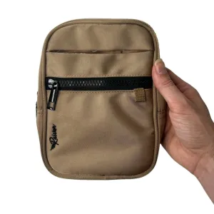 Tan Crossbody Bag With Tumbler Belt