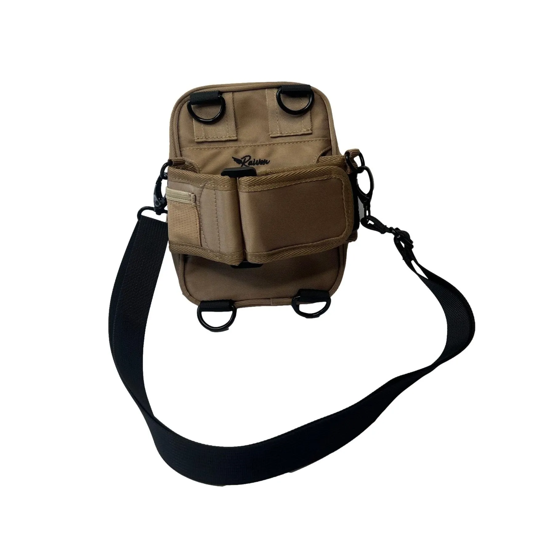 Tan Crossbody Bag With Tumbler Belt