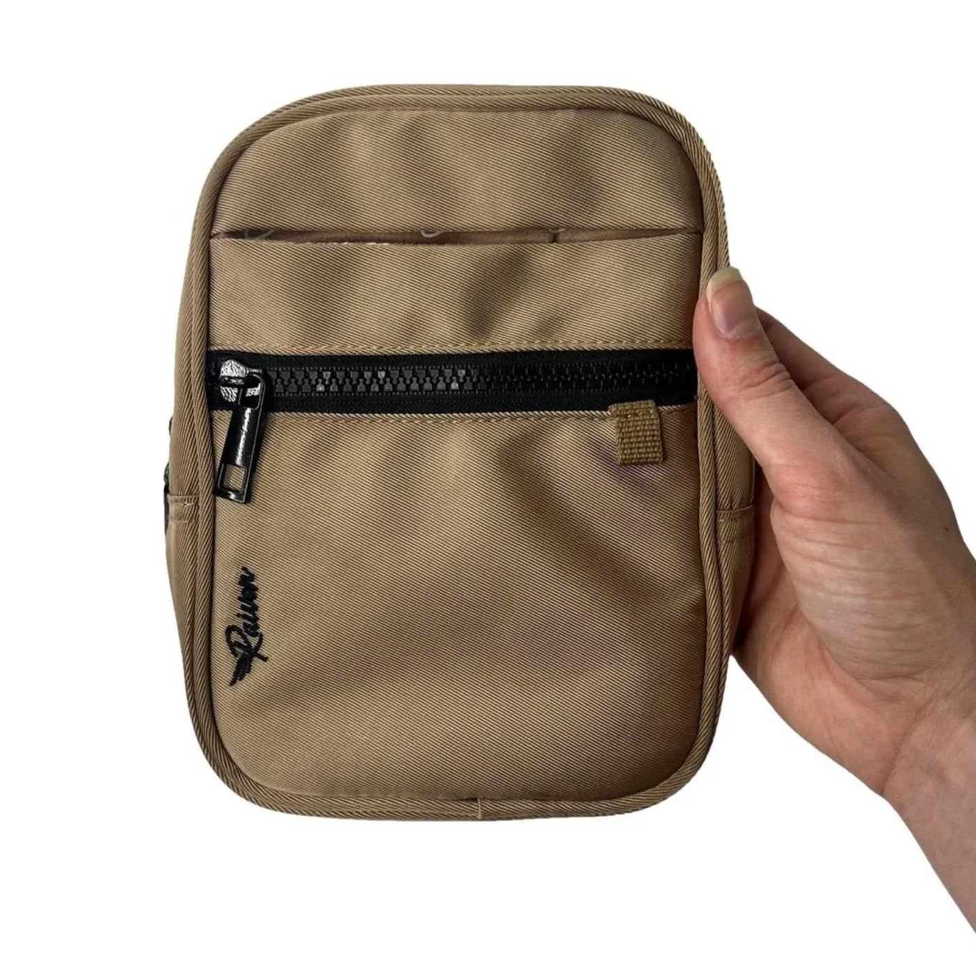 Tan Crossbody Bag With Tumbler Belt