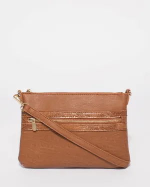 Tan Large Zip Pocket Peta