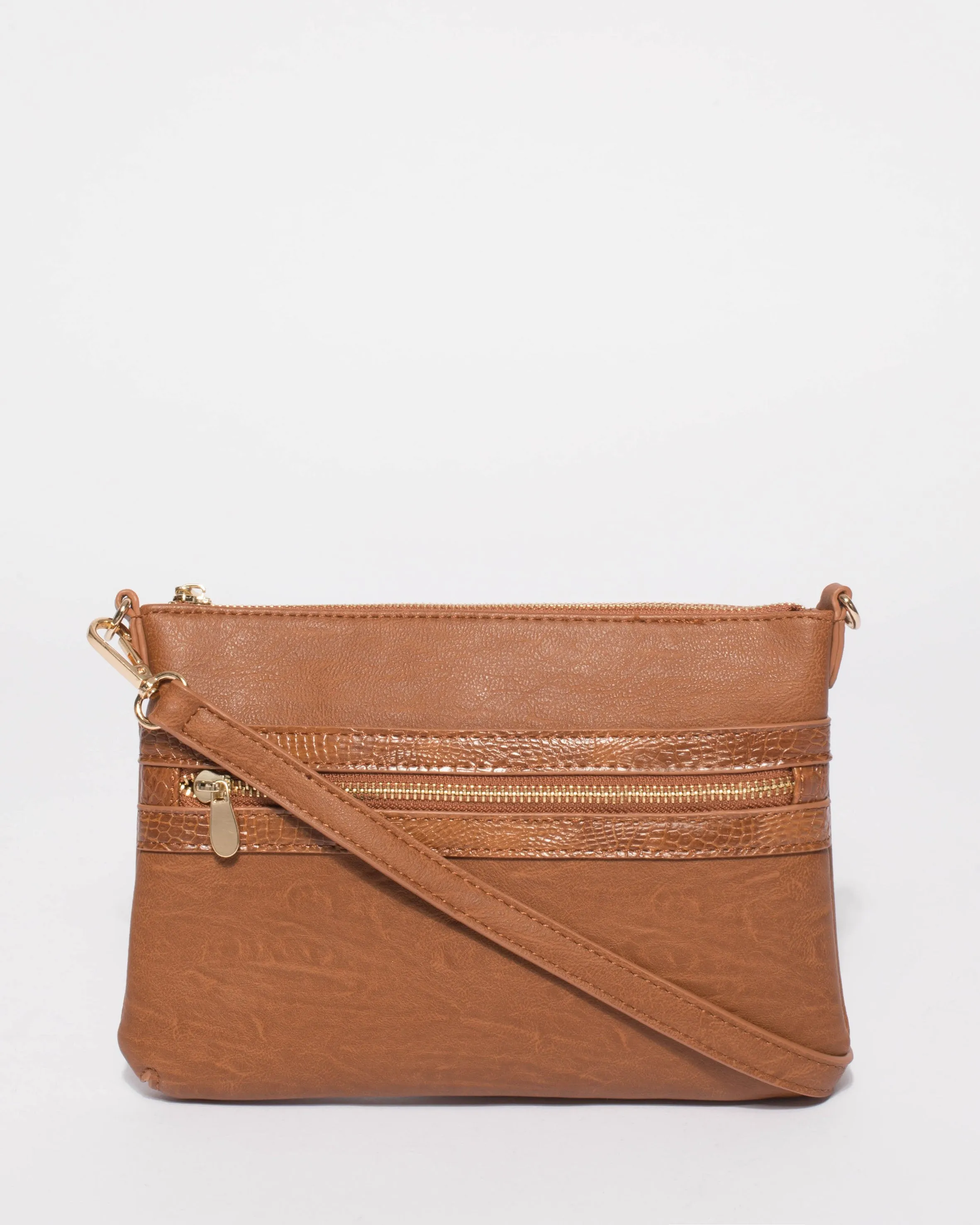 Tan Large Zip Pocket Peta