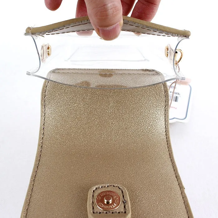 TB28208 Transparent Clear Cell Phone Holder/Crossbody
