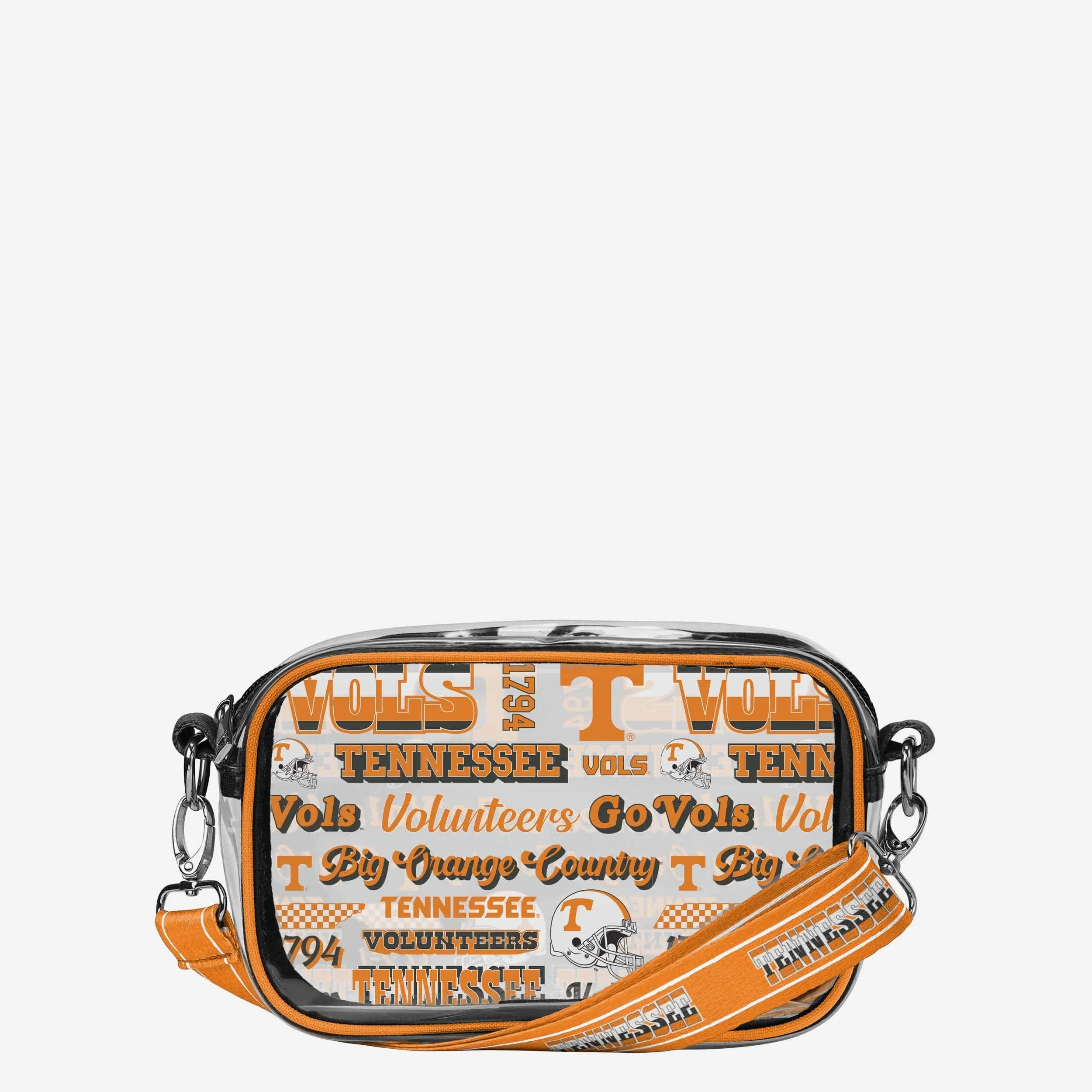Tennessee Volunteers Repeat Retro Print Clear Crossbody Bag