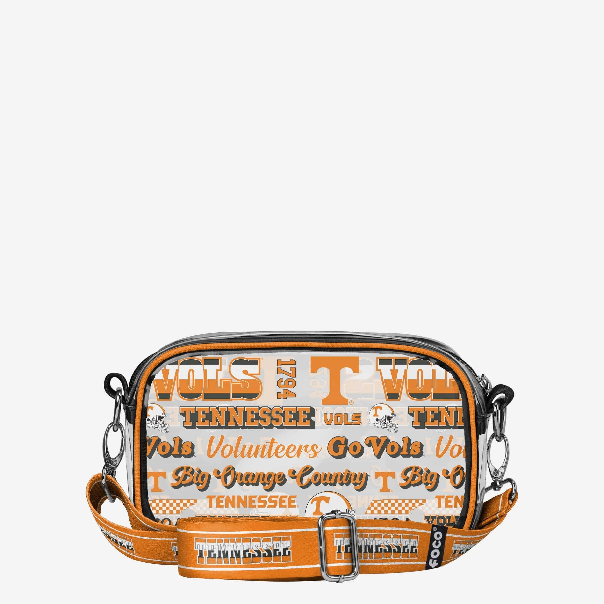 Tennessee Volunteers Repeat Retro Print Clear Crossbody Bag