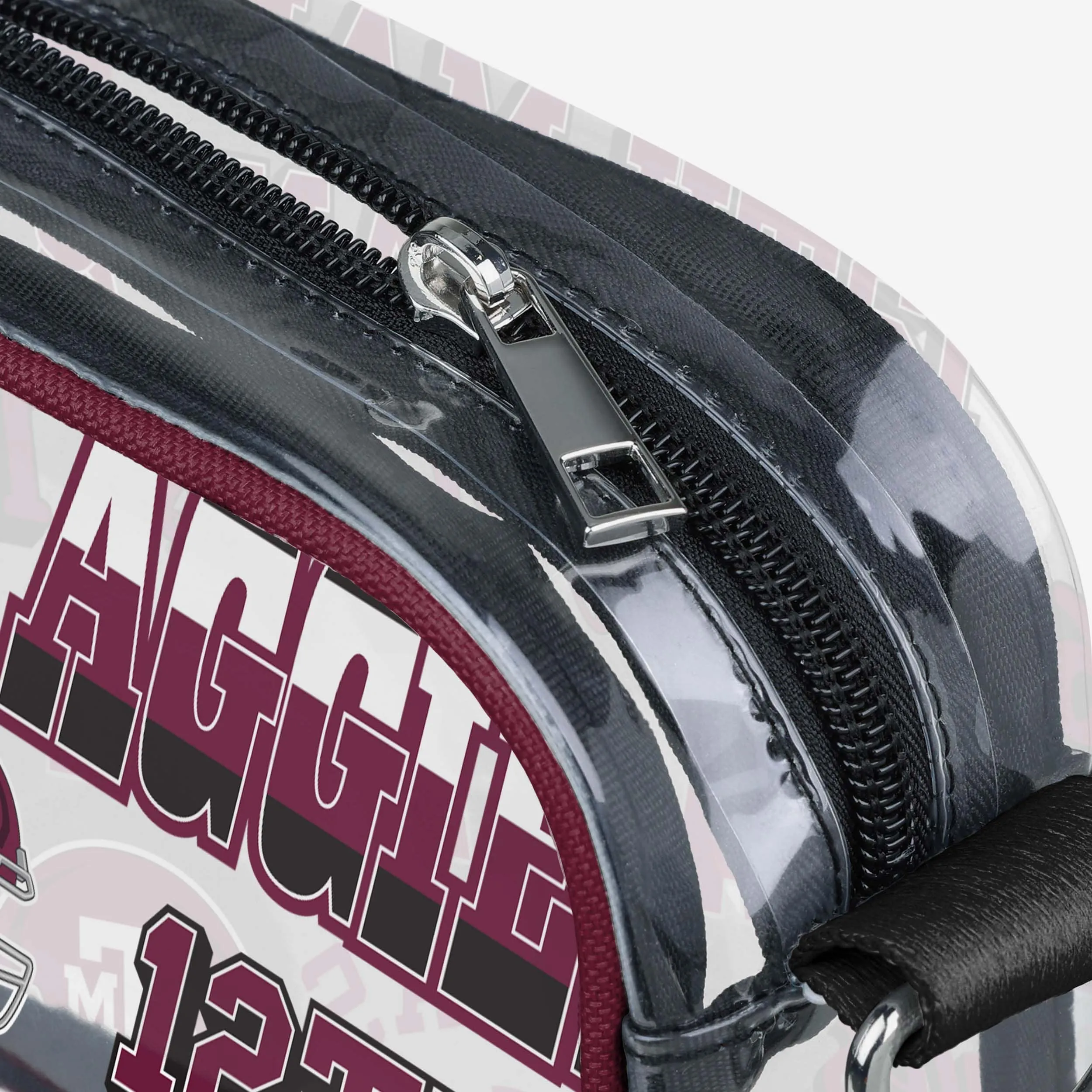 Texas A&M Aggies Repeat Retro Print Clear Crossbody Bag
