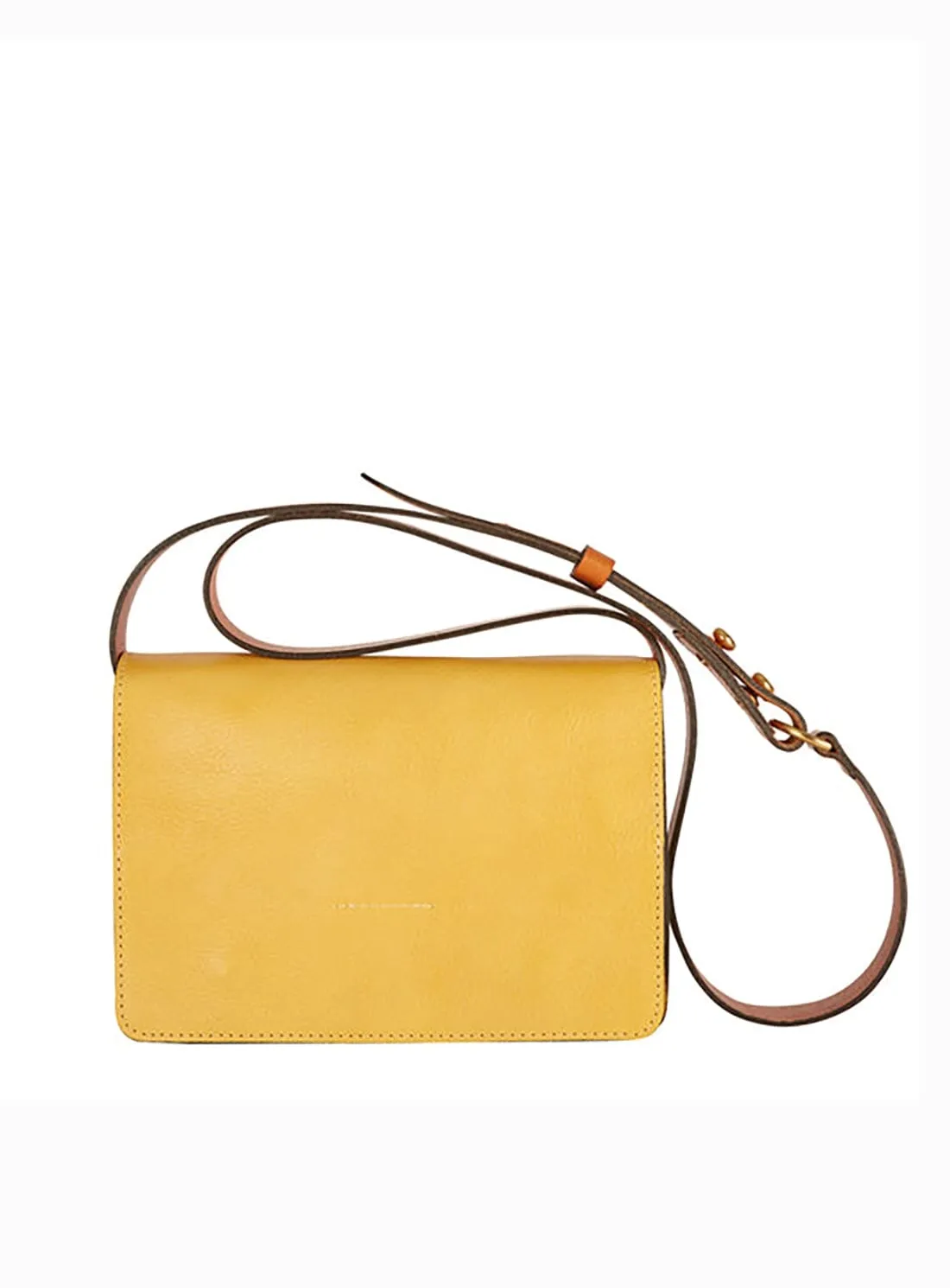 The Rye Leather Satchel in Yellow and Conker
