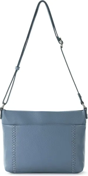 The Sak Melrose Leather Crossbody Purse - Premium Leather Women's Handbag for Everyday & Travel - Cross Body Bag With Zipper Closure & Adjustable Shoulder Bag Strap - Maritime