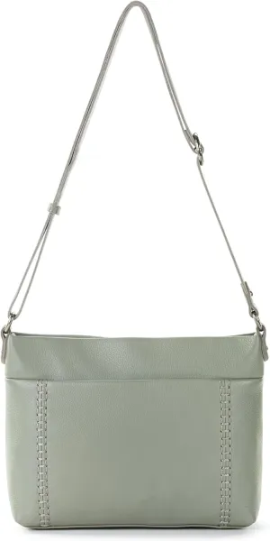 The Sak Melrose Leather Crossbody Purse - Premium Leather Women's Handbag for Everyday & Travel - Cross Body Bag With Zipper Closure & Adjustable Shoulder Bag Strap - Meadow