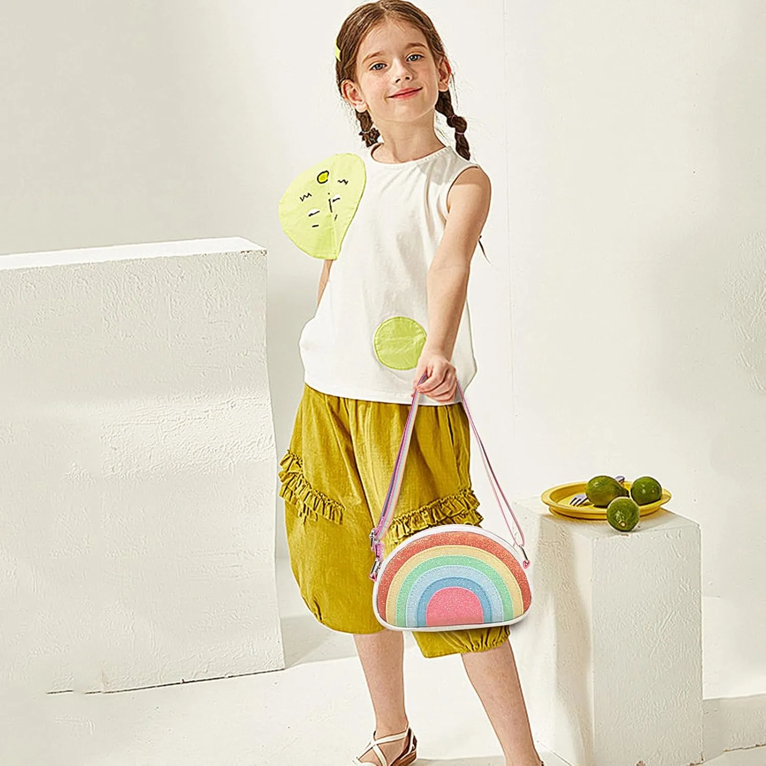 Toddler Purse for Kids Gift Little Girls Purse Cute Rainbow Crossbody Bag