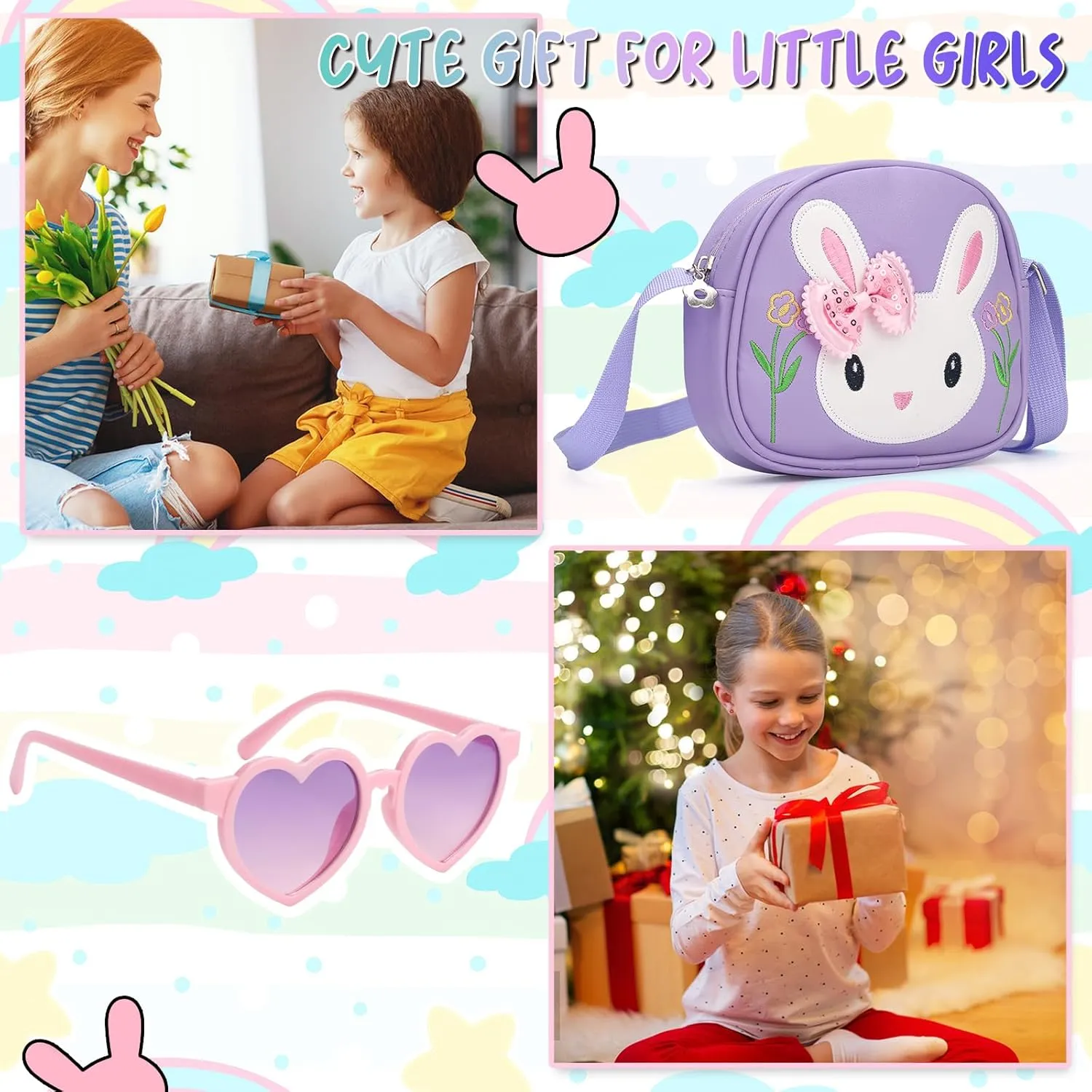 Toddler Purse-Small Kids Purse, Girls Bunny Purse, Little Girl Purse-Birthday Gifts Purse for Girls