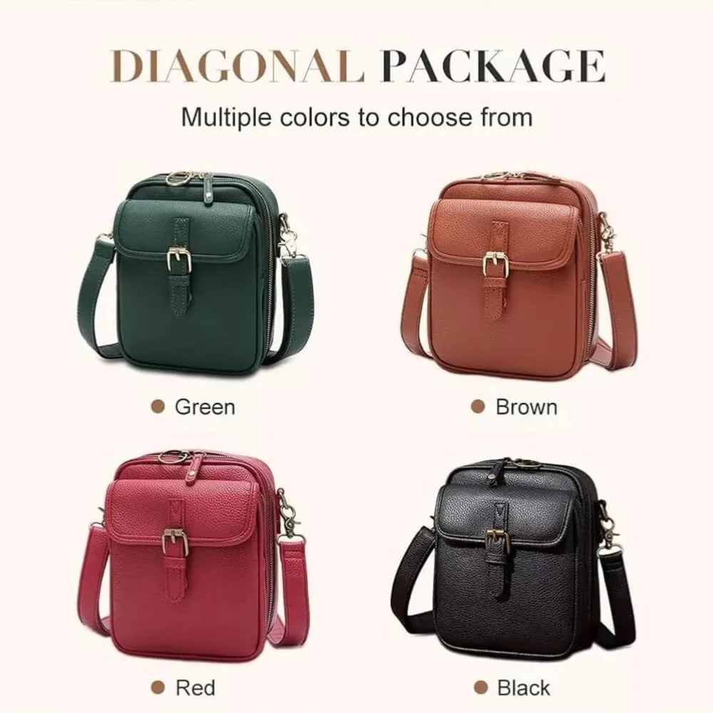 Tojoyride Crossbody Purse, Vintage Urvashi Crossbody Bag Adjustable Strap, Mini Bag with Card Slots and Anti-Theft Zipper