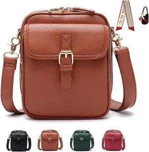 Tojoyride Crossbody Purse, Vintage Urvashi Crossbody Bag Adjustable Strap, Mini Bag with Card Slots and Anti-Theft Zipper