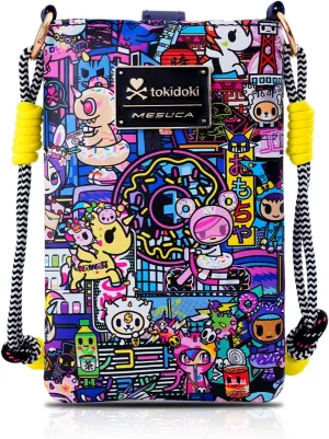 Tokidoki Official Licensed Leather Crossbody Bag with Adjustable Strap Phone Bag Shoulder Bag Coin Purses for Women