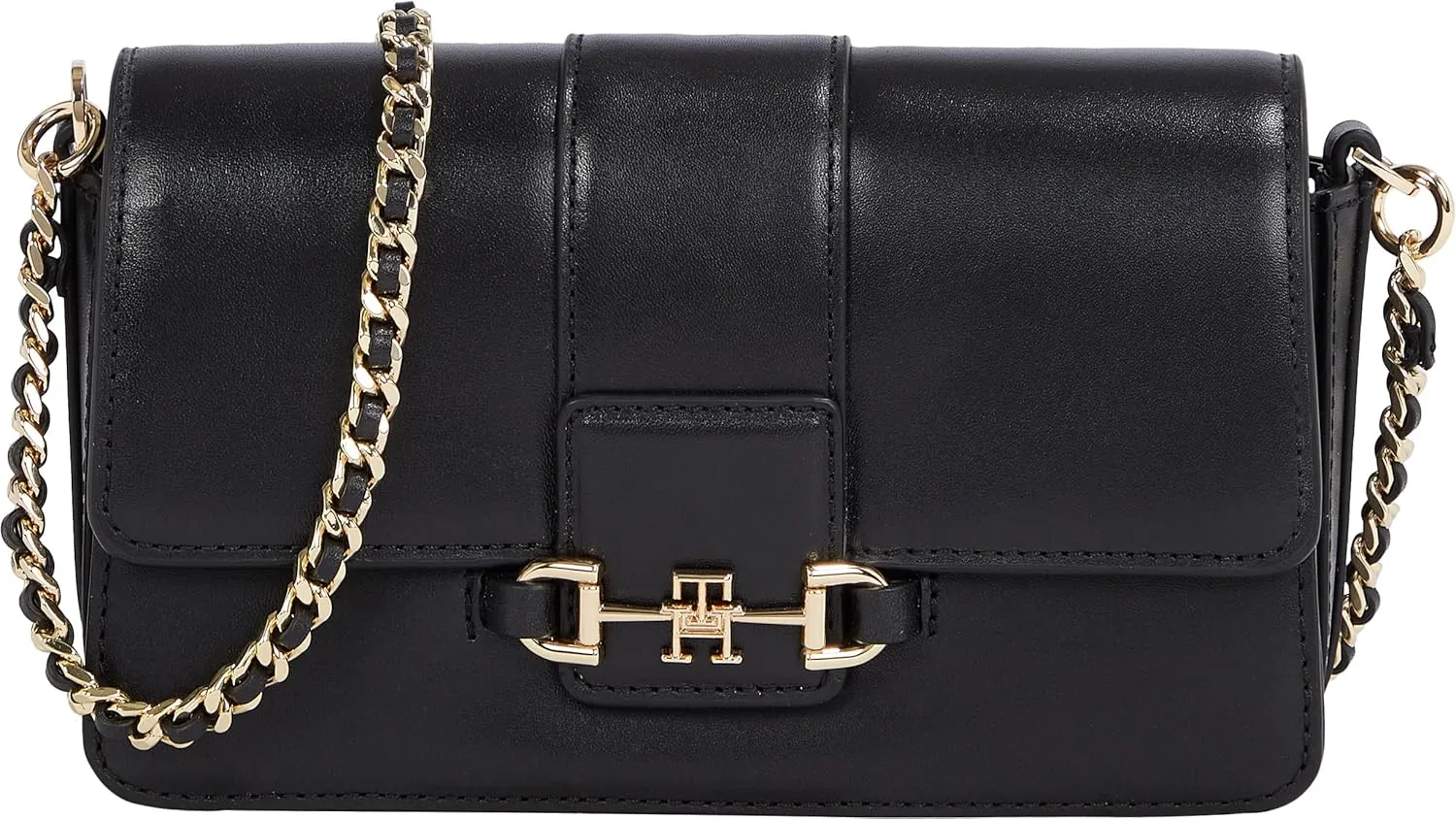 Tommy Hilfiger Heritage Leather Bag with Chain Crossbody Strap
