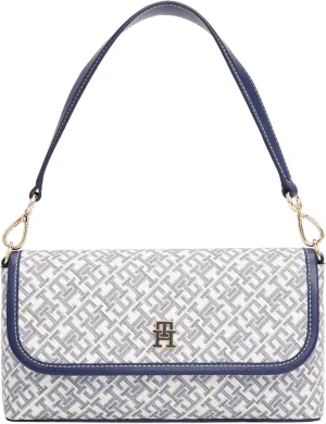 Tommy Hilfiger Monogram Shoulder Bag with Removable Crossbody Strap