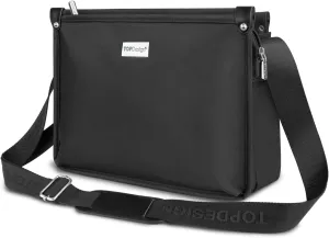 TOPDesign Lightweight Women Crossbody Bag, Shoulder Purse with Multiple Pockets, Triple Zip Handbag with Shoulder Strap