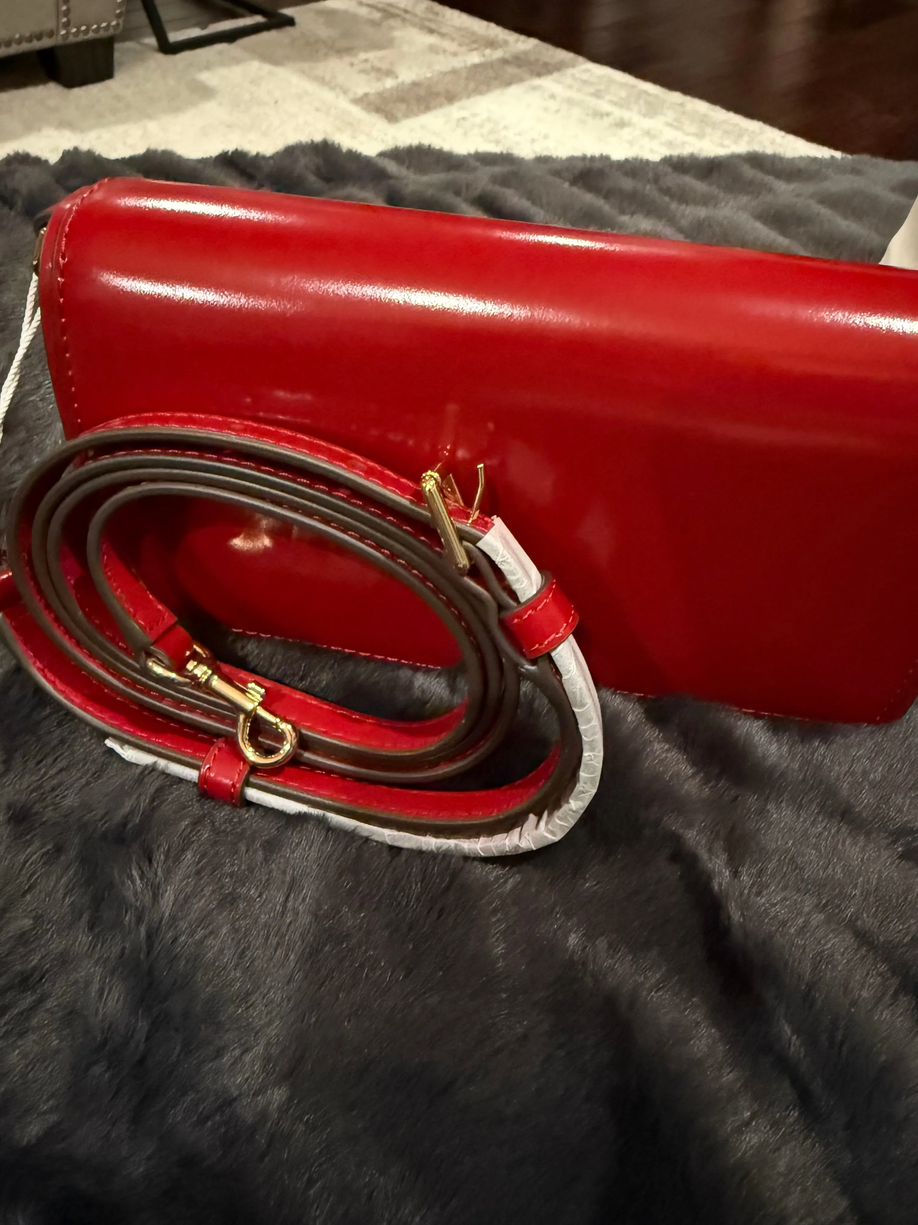 Tory Burch Emerson patent crossbody