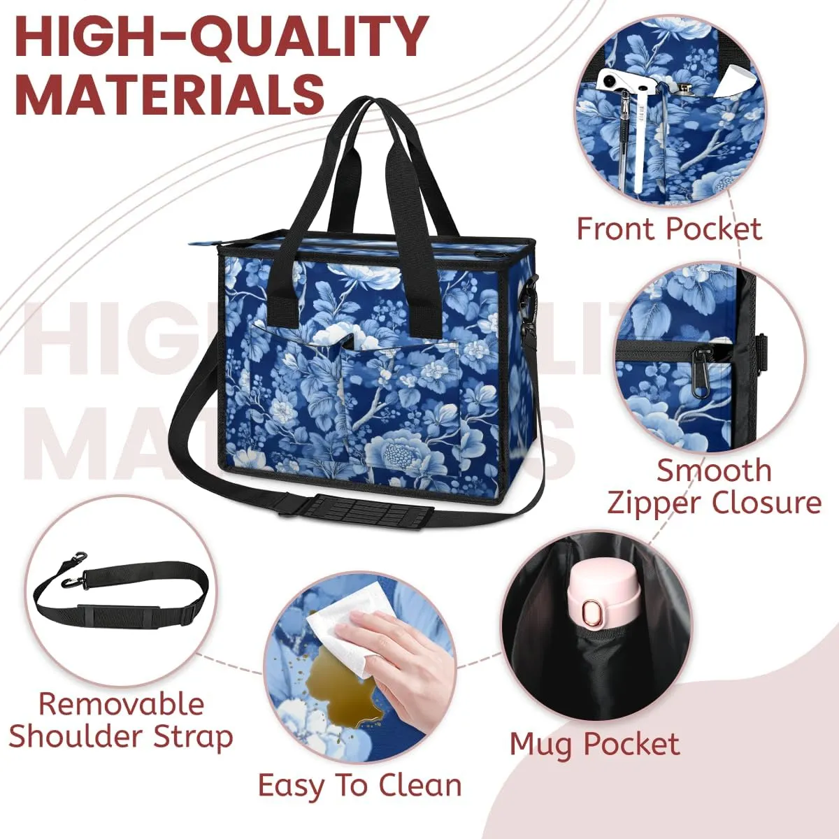 Tote Satchel Bag Set 3PCS for Women,Travel Shoulder Bag Handbag and Wallet Daily Use06