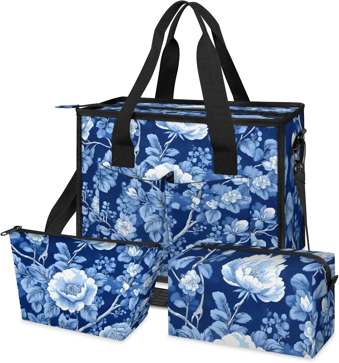 Tote Satchel Bag Set 3PCS for Women,Travel Shoulder Bag Handbag and Wallet Daily Use06