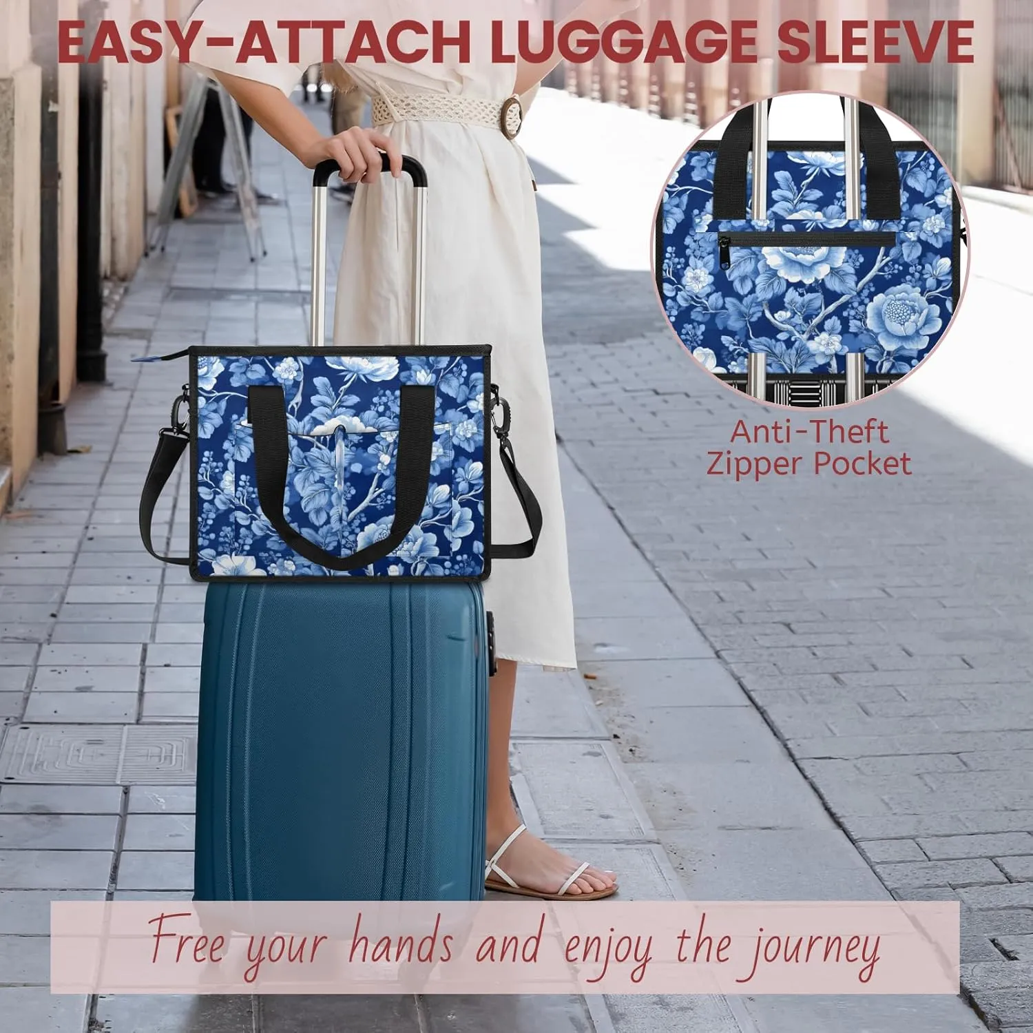 Tote Satchel Bag Set 3PCS for Women,Travel Shoulder Bag Handbag and Wallet Daily Use06