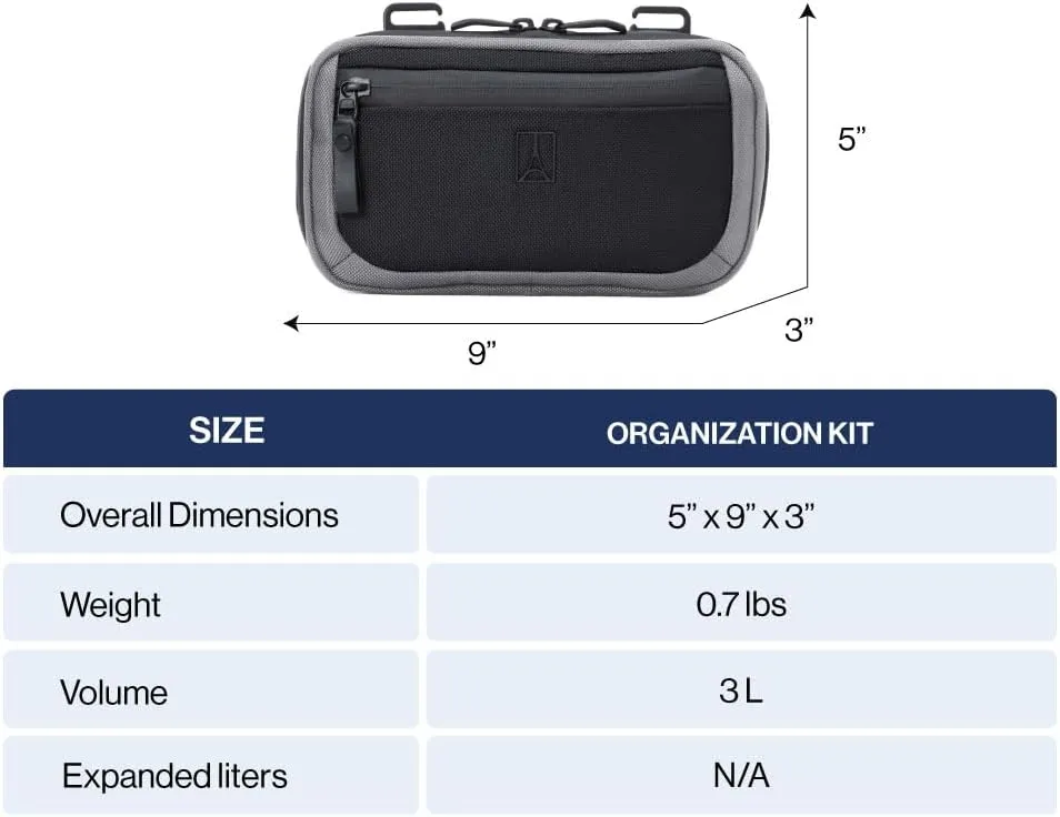 Travelpro Altitude Travel Essentials Organizaton Kit, Men and Women