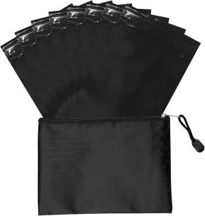 Tuciyke Feminine Personal Disposal Bags, 6x8 inches, Pack of 100, Black Opaque Zip Seal Discreet Disposal Bags for Tampons, Sanitary Pads, Sanitary Liners (with Black Storage Bag)