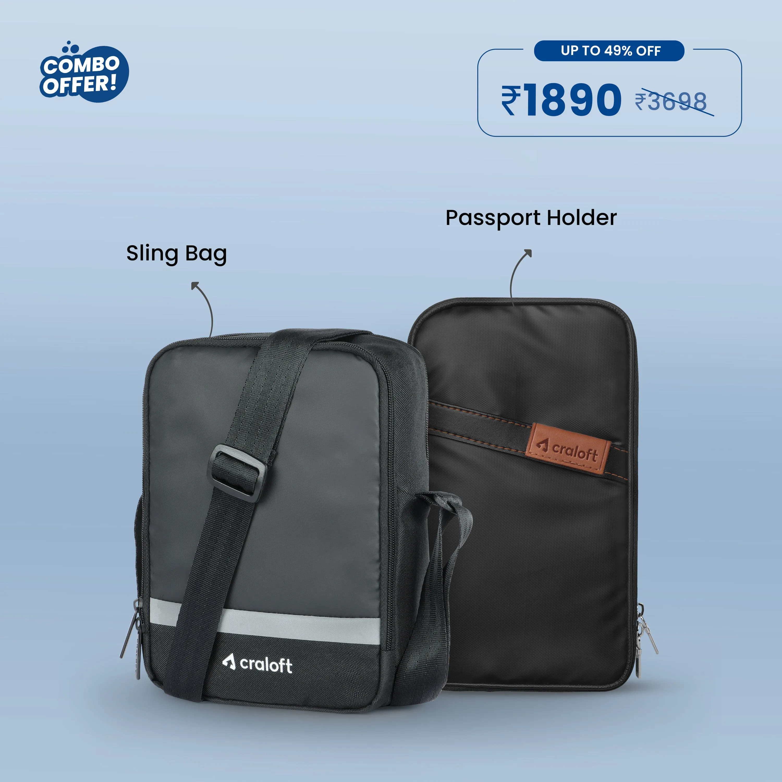Ultimate Passport Holder & SummitSeeker Sling Bag S5 - Combo