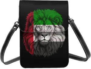 United Arab Emirates Emiratis Lion Flag Small Crossbody Bag Is A Shoulder Bag Designed For Women And Girls Cell Phone Crossbody Wallet Purses With Card Slots Adjustable Strap