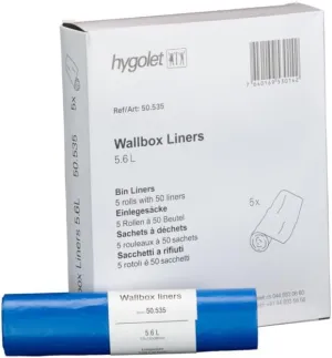 Univseral Surface Mount Sanitary Napkin Wall box Receptacle Liner- (One Roll- 50 Bags)