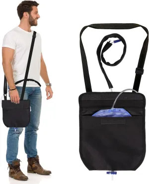 Urine Drainage Bag Holder Adjustable Catheter Bag Cover with Zipper Foley Catheter Tube Cover Waterproof Catheter Bag Holder Easy Acess and Drainage Urinary Drainage Bag Holder Securely and Discreet