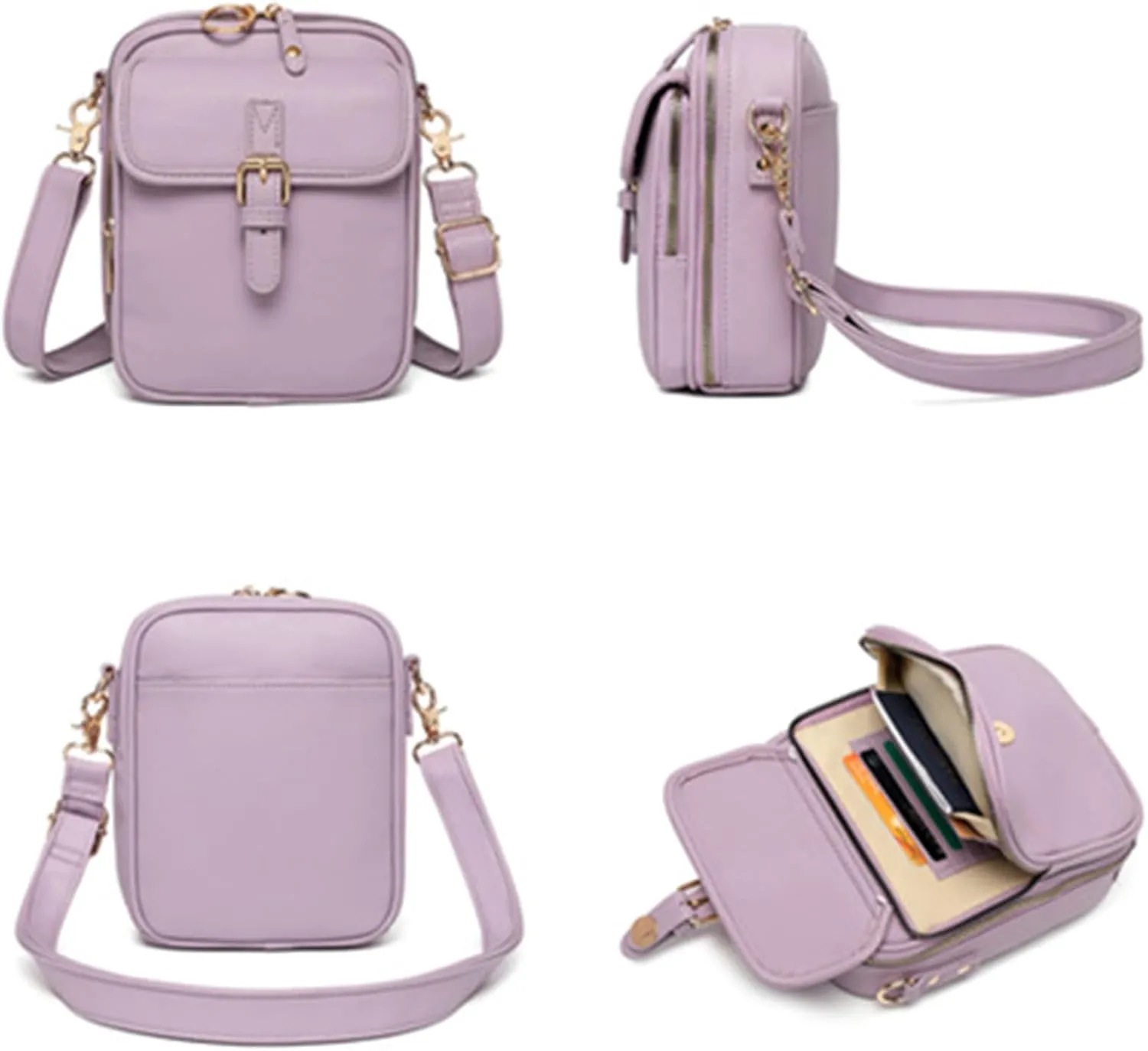 Urvashi Crossbody Anti Theft Leather Bag,Tojoyride Crossbody Leather Bag,Small Urvashi Purse Purse with Card Slots
