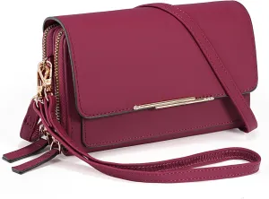 UTO Small Crossbody Shoulder Bag for Women Cellphone Bags Card Holder Wallet with Wristlet Purse and Handbags