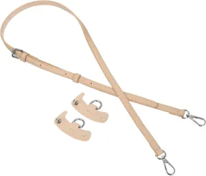 uxcell Leather Bag Strap Replacement Adjustable Crossbody Bag Straps Conversion for Shoulder Bag Handbag Purse, Pink, Silver Buckle, 1 Set