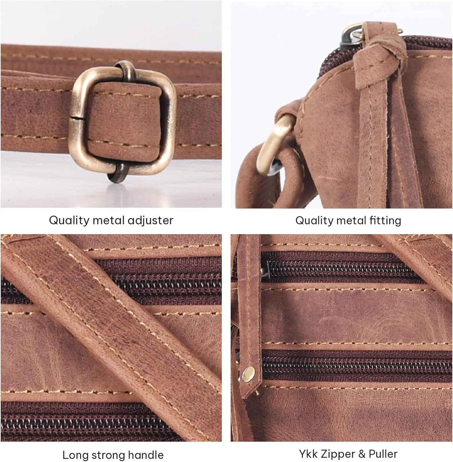 VALENCHI Women's Crossbody Handbags - Premium Leather Bags for Women - Everyday Purse with Adjustable Strap - Ladies Bag