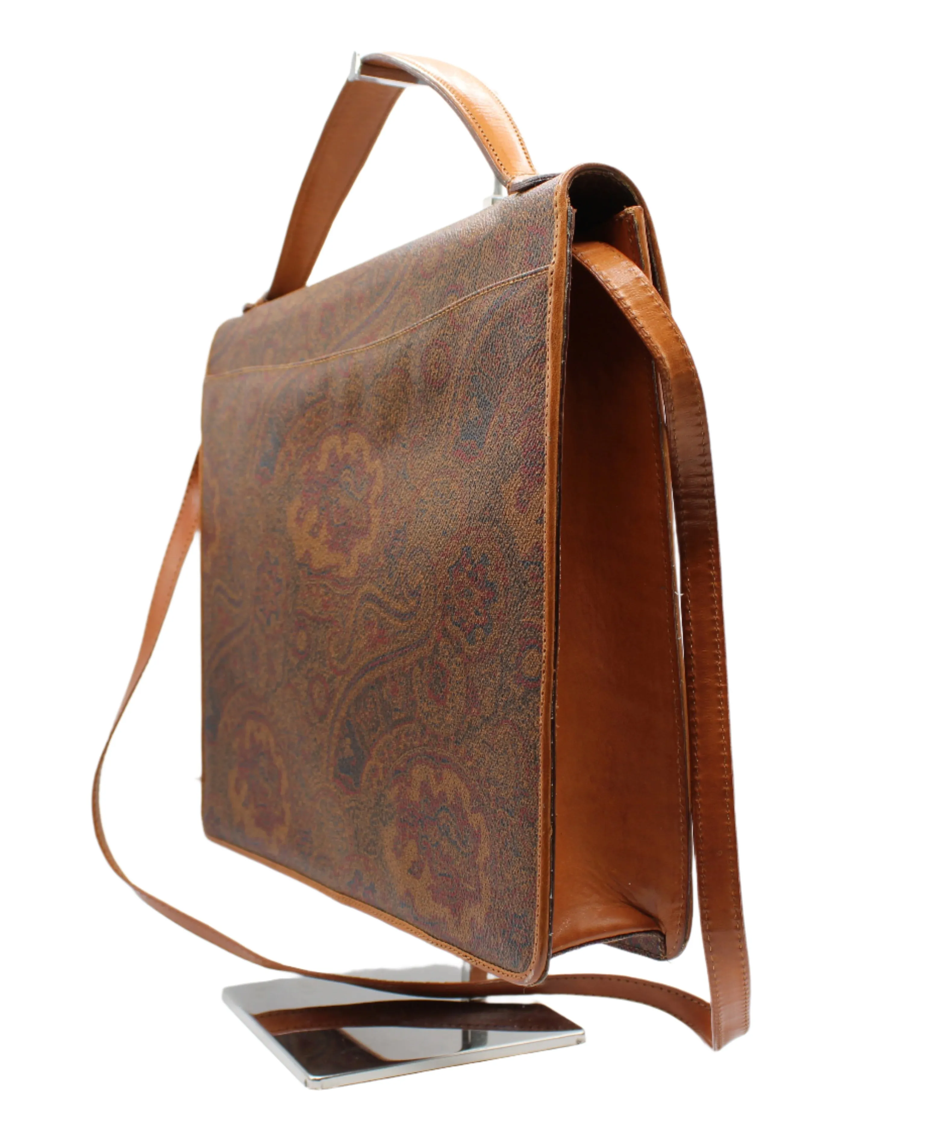 Valentino Garavani Business Case Bag Paisley Leather