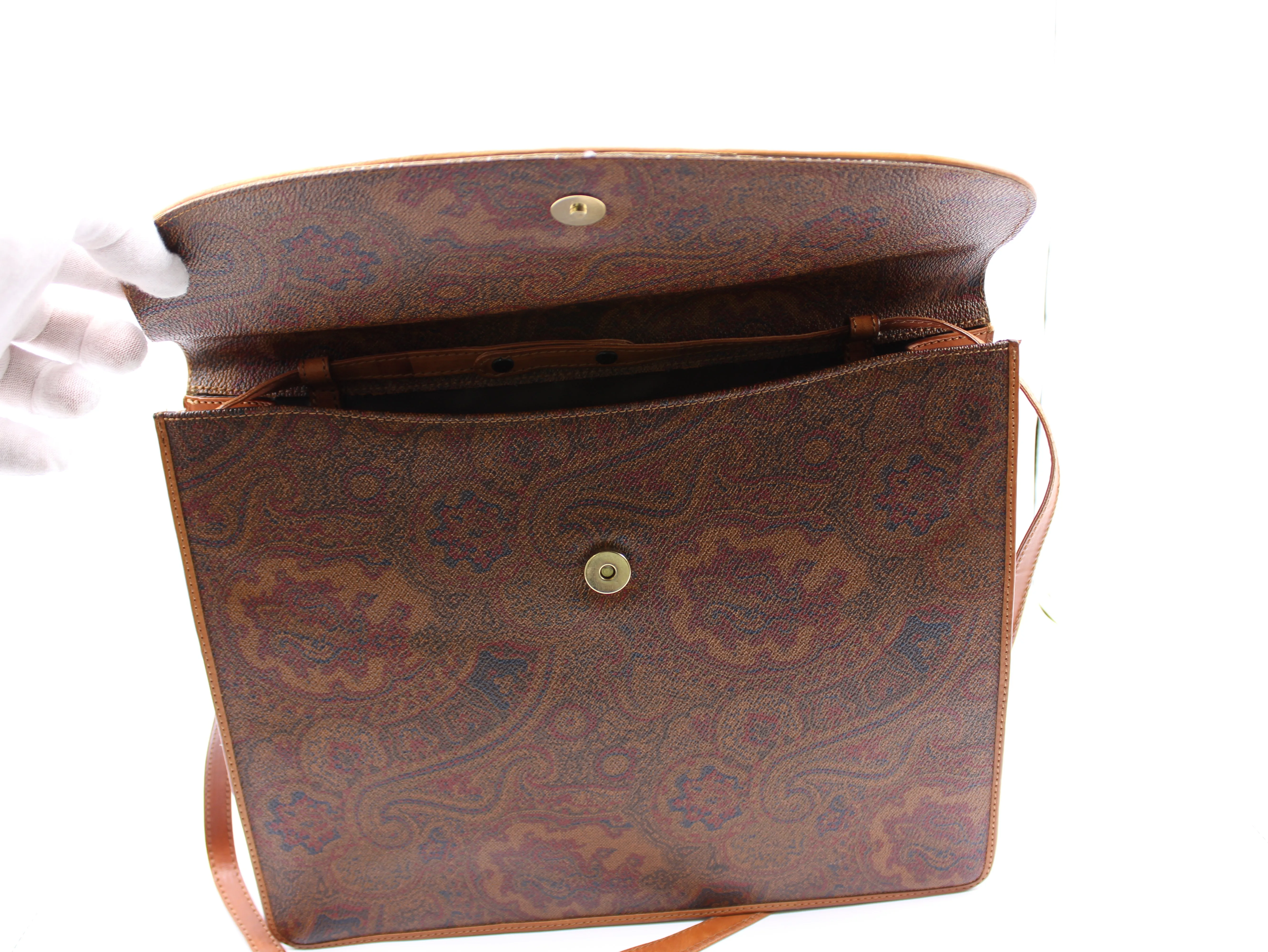 Valentino Garavani Business Case Bag Paisley Leather