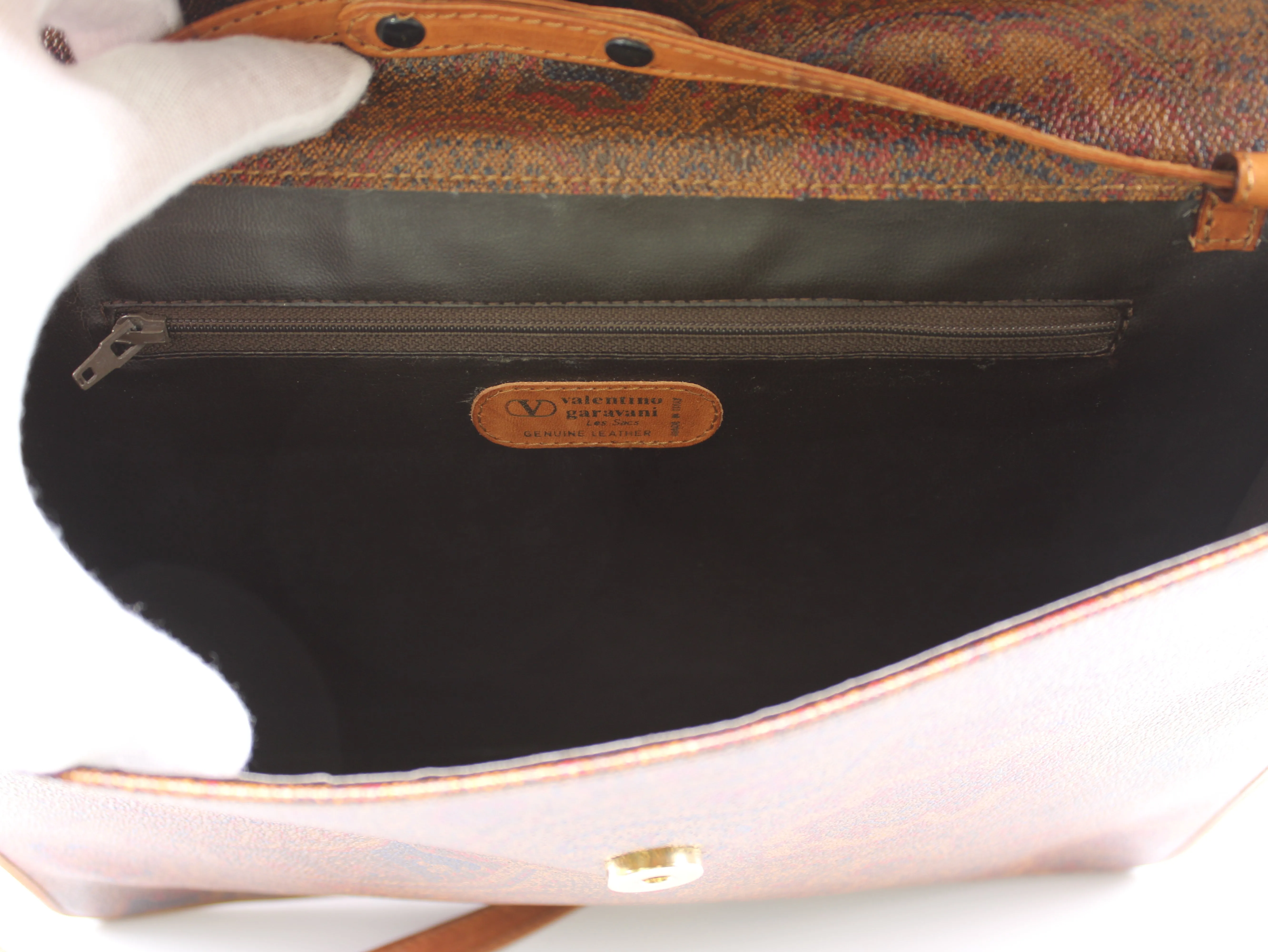 Valentino Garavani Business Case Bag Paisley Leather