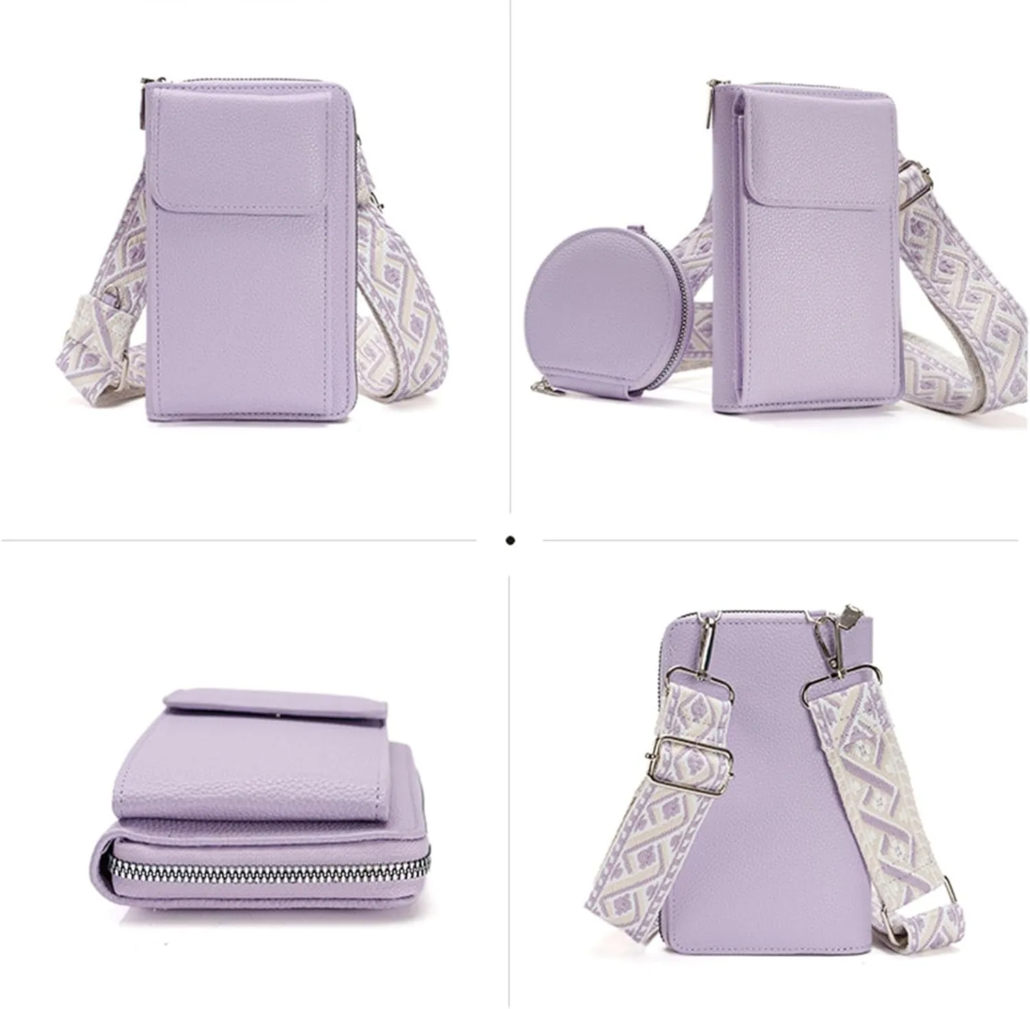 Valentoria Small Crossbody Bag Cell Phone Purse Wallet Leather Card Clutch Handbag for Women