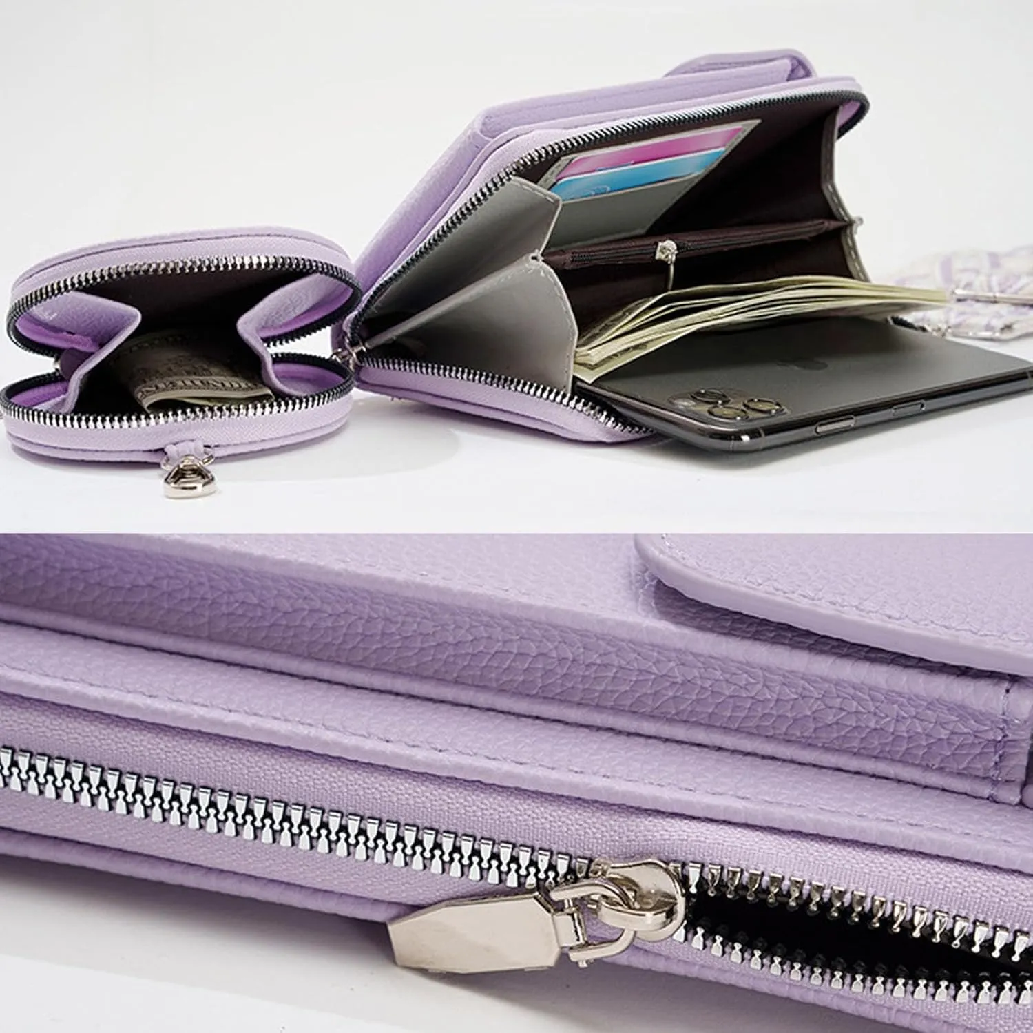 Valentoria Small Crossbody Bag Cell Phone Purse Wallet Leather Card Clutch Handbag for Women