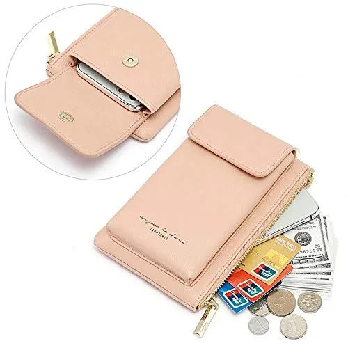 Valentoria Small Crossbody Bag Cell Phone Purse Wallet Leather Card Slot Clutch for Women