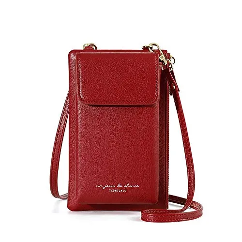 Valentoria Small Crossbody Bag Cell Phone Purse Wallet Leather Card Slot Clutch for Women
