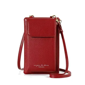 Valentoria Small Crossbody Bag Cell Phone Purse Wallet Leather Card Slot Clutch for Women