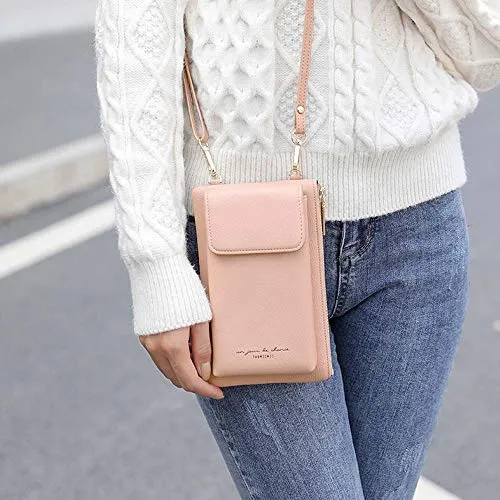 Valentoria Small Crossbody Bag Cell Phone Purse Wallet Leather Card Slot Clutch for Women