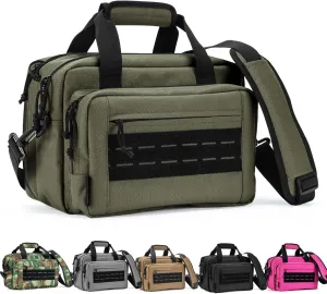 VEAGIA Range Bag,Pistol Case,Gun Range Bags For Handguns And Ammo Pouch 2 Pistols Soft Carrying Shooting Bag