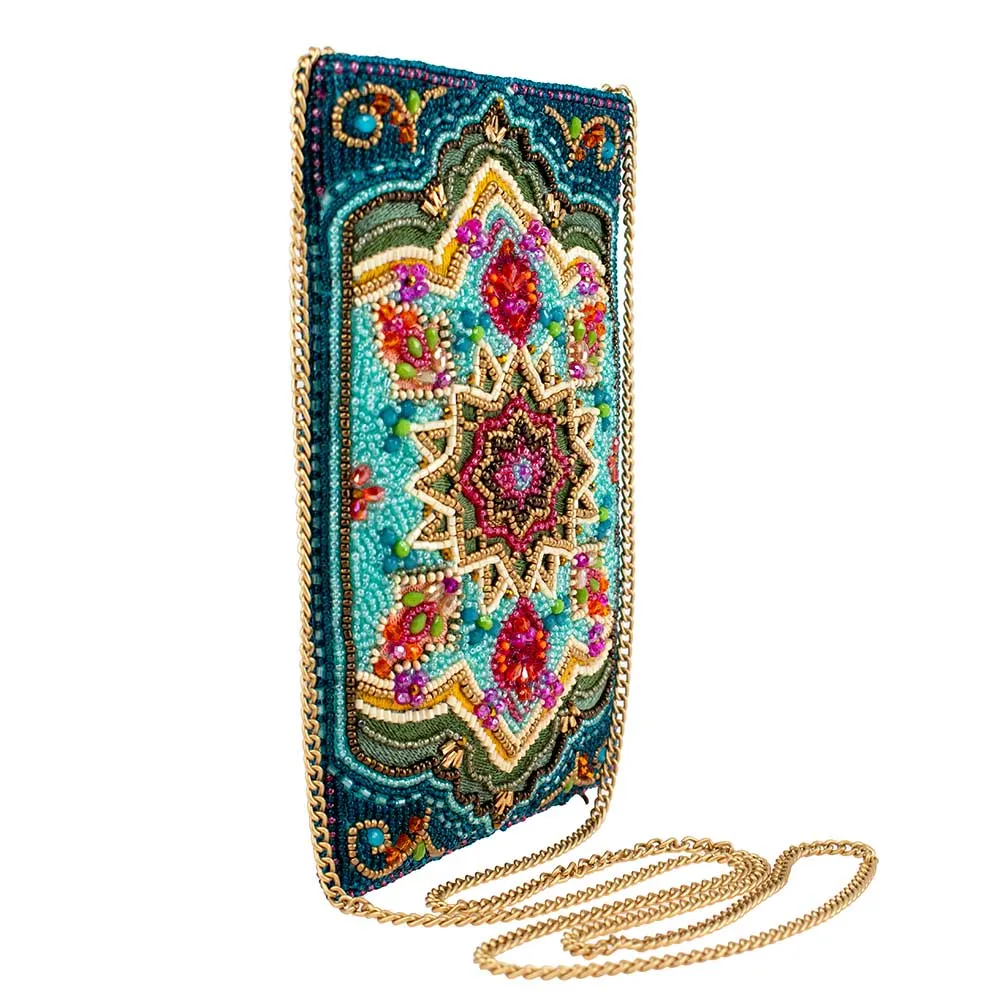 Venice Beaded Multi-Color Mosiac Crossbody Phone Bag