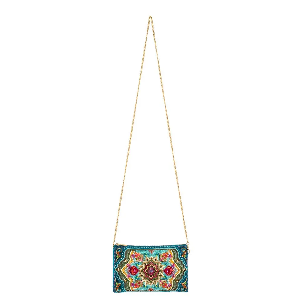 Venice Beaded Multi-Color Mosiac Crossbody Phone Bag