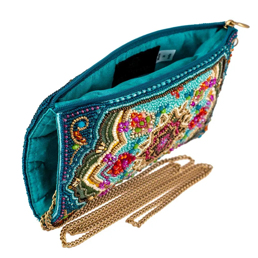 Venice Beaded Multi-Color Mosiac Crossbody Phone Bag