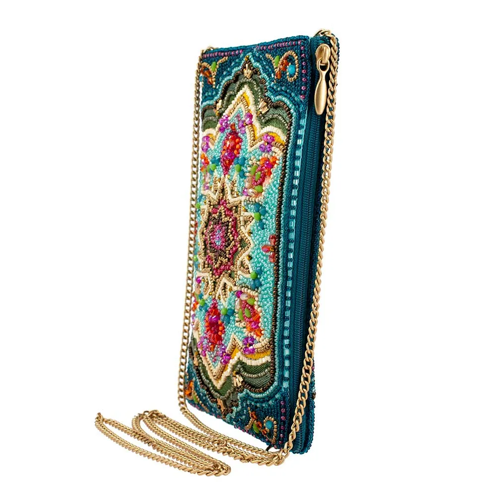 Venice Beaded Multi-Color Mosiac Crossbody Phone Bag